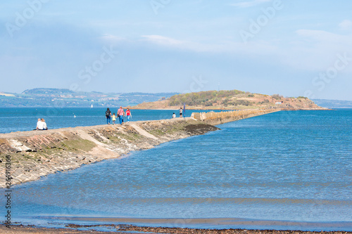 Fototapeta Naklejka Na Ścianę i Meble -  Cramond Foreshore Promenade Edinburgh Scotland Landscape Panorama 