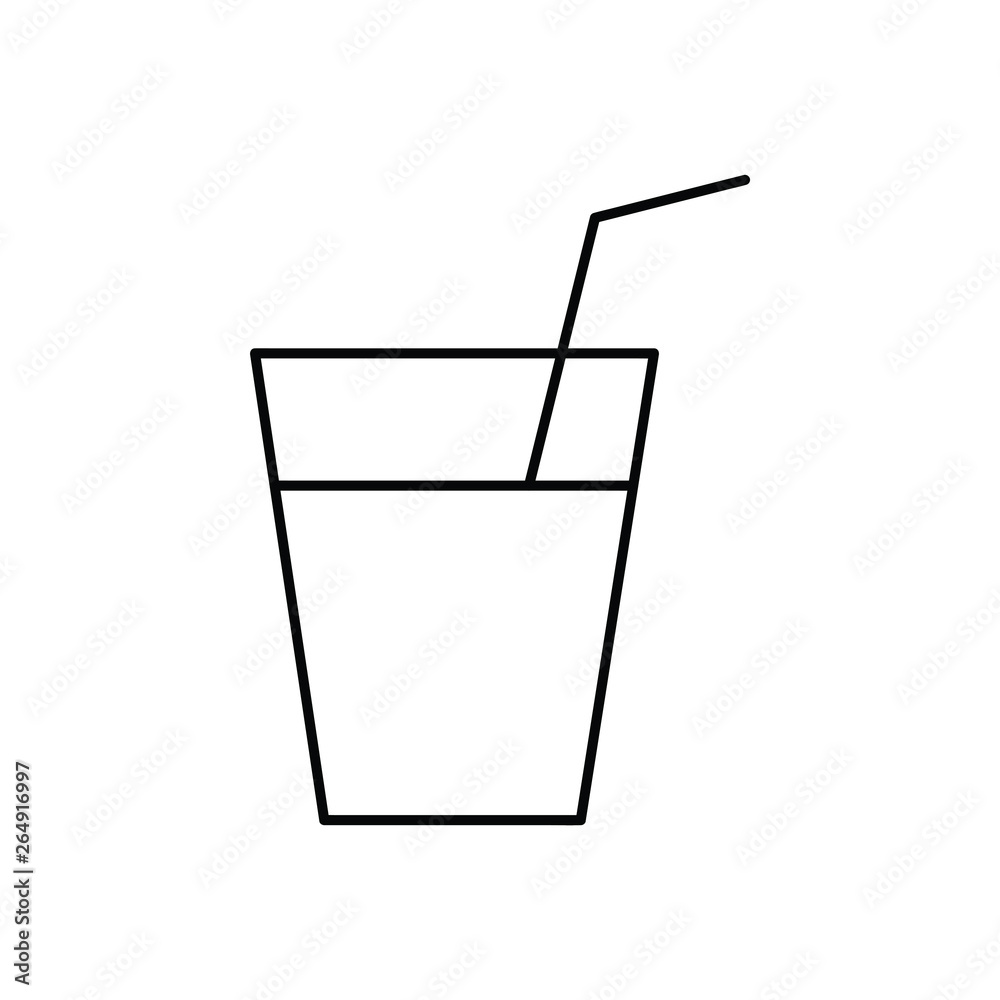 Fresh drink glass icon Fresh drink glass icon