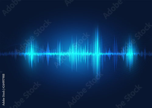 line soundwave abstract background