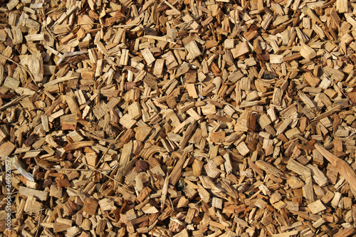 Wood chips background.