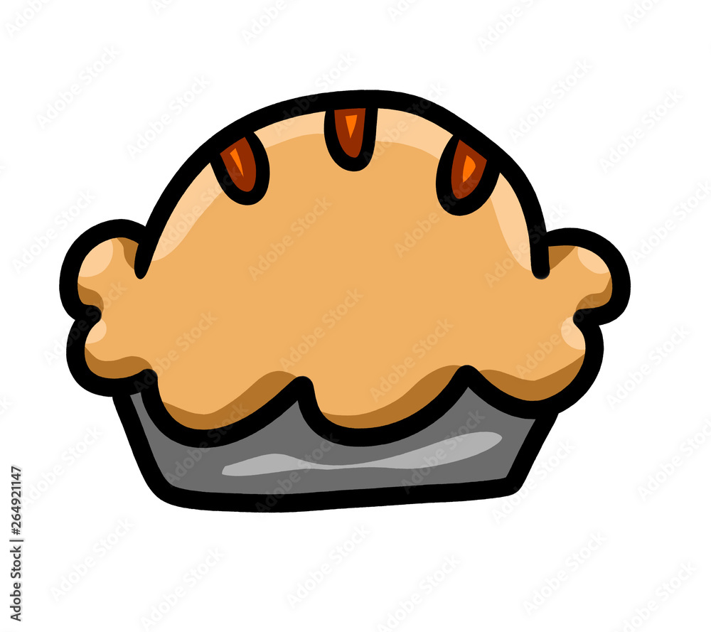 Simple Cartoon Pumpkin Pie Simple Cartoon Pumpkin Pie