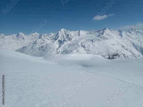 beautiful skitouring spring season in otztal alps © luciezr