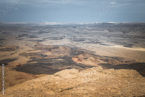 view from mitzpe ramon on th desert