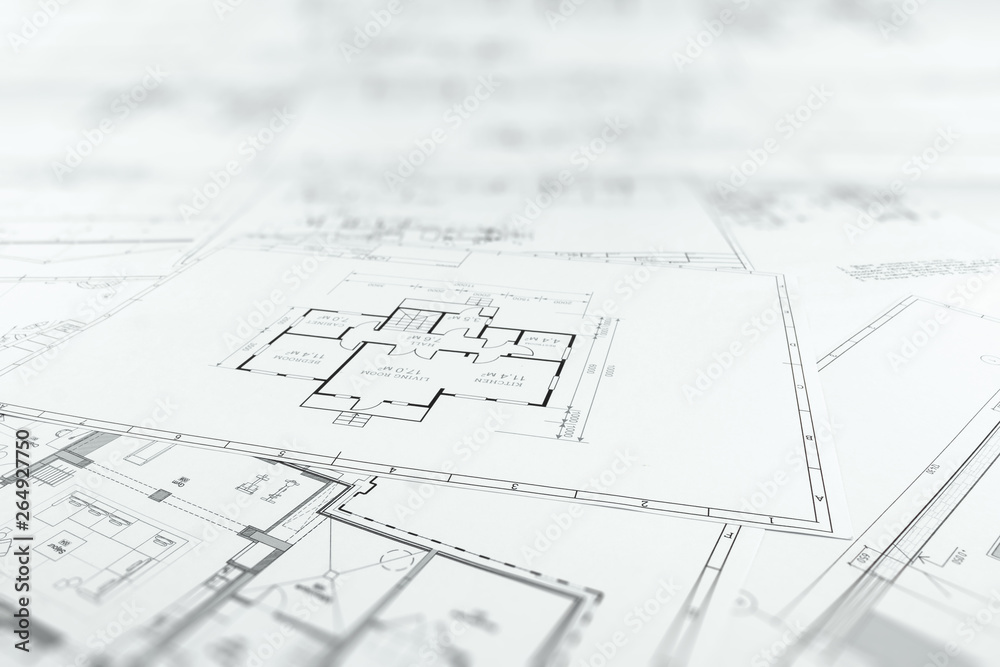 Architectural construction drawings, construction projects on paper. The concept of architecture, construction, engineering. Copy space. Architectural construction drawings, construction projects on paper. The concept of architecture, construction, engineering. Copy space.