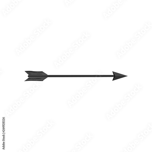 Hunting tribal styl arrow. Ethnic, ancient elements.Vector illustration isolated on white background.
