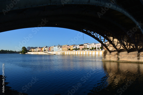 The Guadalquivir river runs through the beautiful Seville © corradobarattaphotos