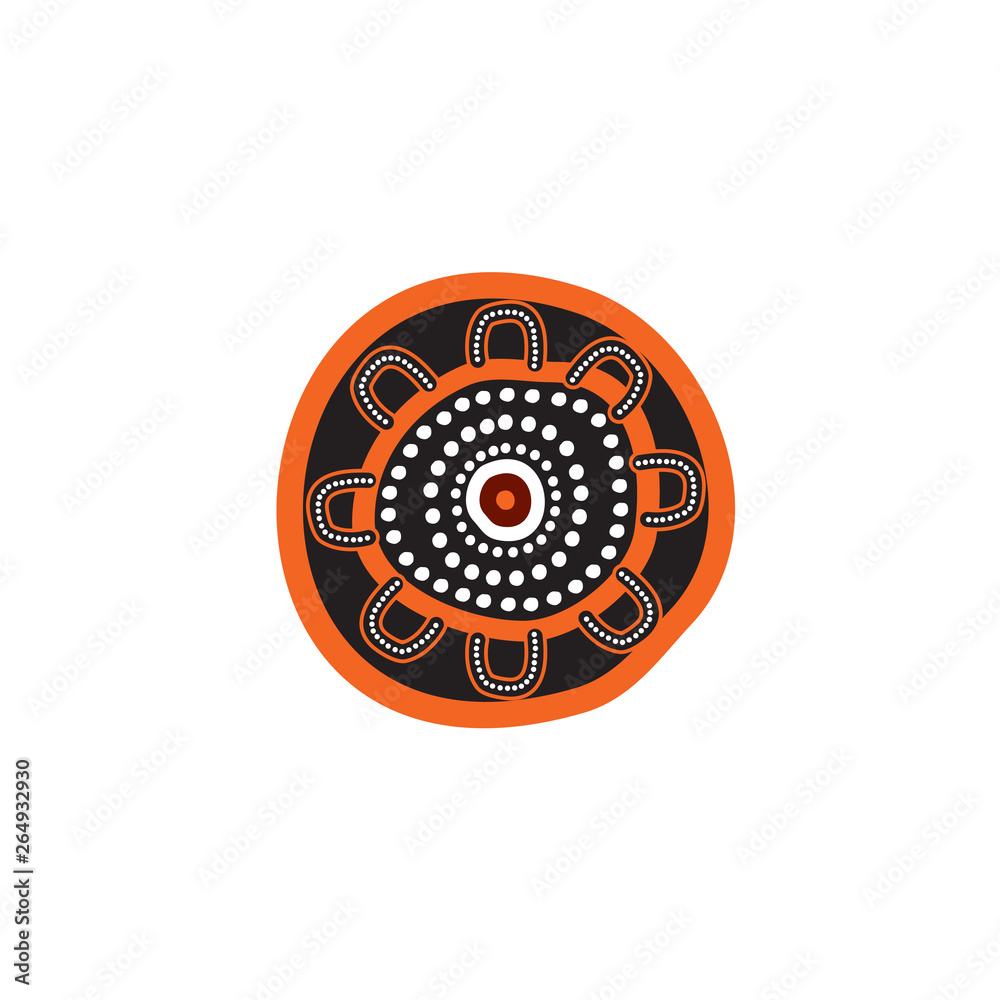 Aboriginal art logo design vector template Aboriginal art logo design vector template
