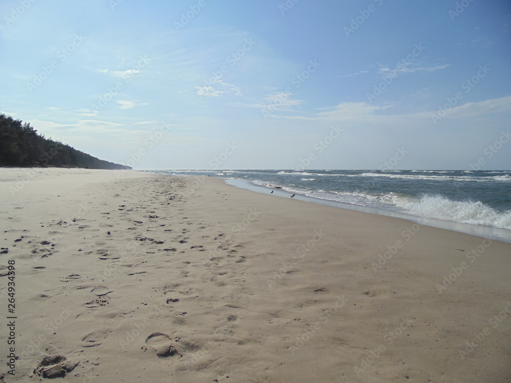 Pobierowo, plaża, Poberow, Pomorze, Polnische Ostküste, baden