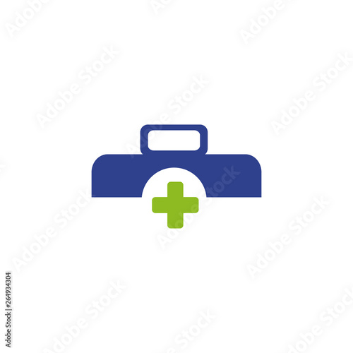 Medical and health care logo design vector template
