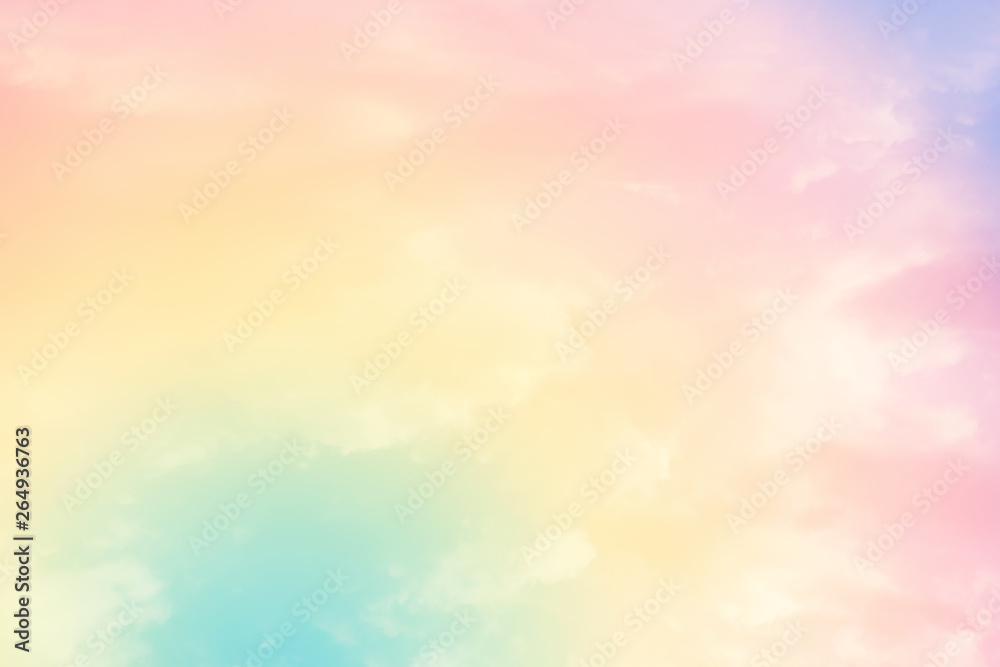 cloud background with a pastel colour