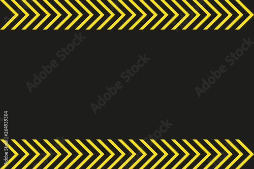 Cartel negro y amarillo de advertencia. Seguridad laboral.