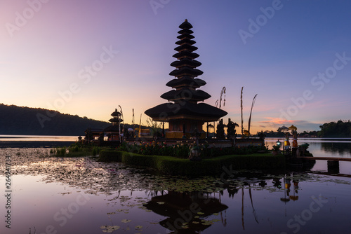 The Pura Ulun Danu Bratan Temple built for paying respect to Goddess of the lake