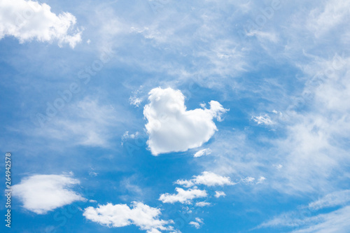 sfondo cartolina cuore nuvola cielo speranza photo