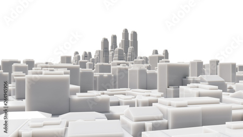 Aerial view of cityscape background