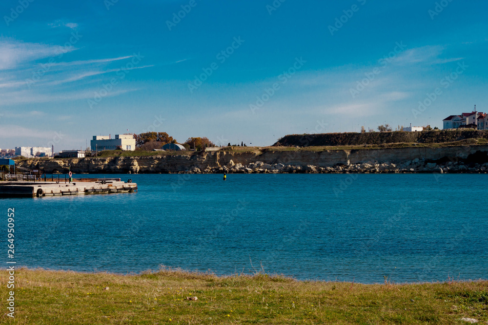 SEVASTOPOL, CRIMEA, RUSSIA - NOVEMBER 04,2018: Chersonese Taurian natural view