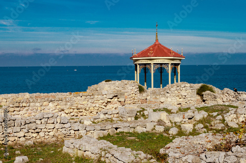 Sebastopol, Crimea, Russia - November 04,2018: Chapel on site of the baptism of St. Prince Vladimir in Tauric Chersonesos photo