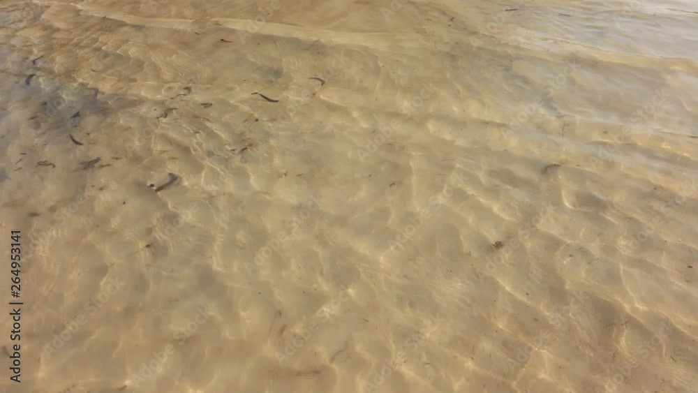 Crystal clear water on a sandy beach Crystal clear water on a sandy beach