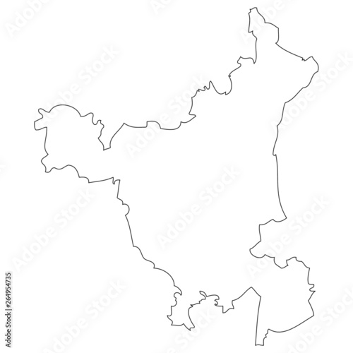 Haryana. Map of India. Region India.