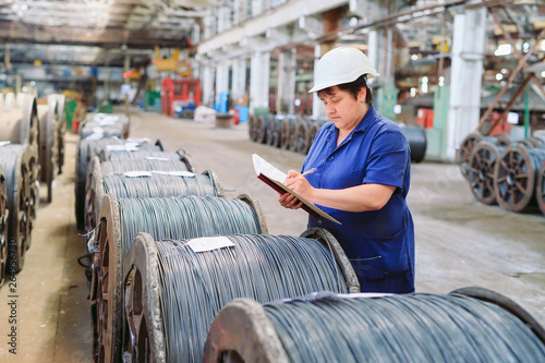 Quadro su tela Wire rod, fittings in warehouses