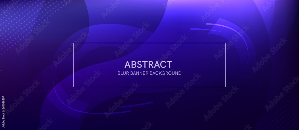 Abstract banner with a gradient shapes and blur Abstract banner with a gradient shapes and blur
