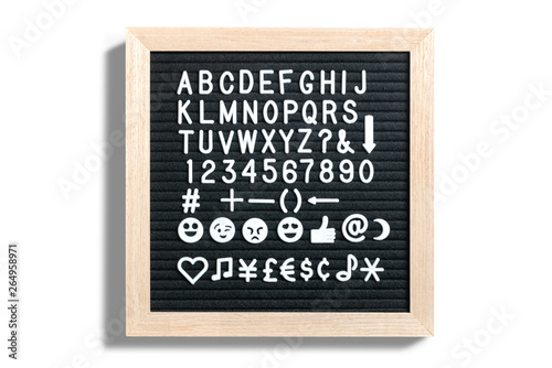 Letterboard mit Alphabet photo