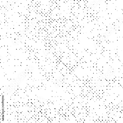 Pattern Grunge Texture Background, Black Abstract Dotted Vector, Old Halftone Overlay Design