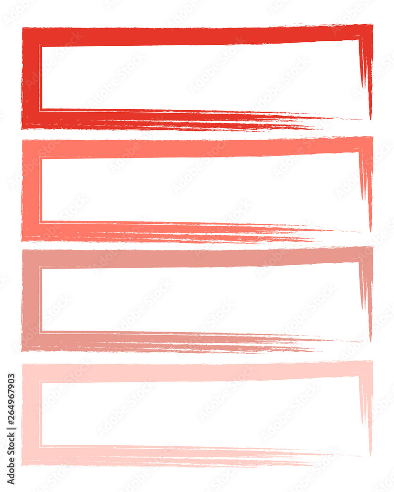 Obraz premium abstract background Doodle brush strokes set rectangles