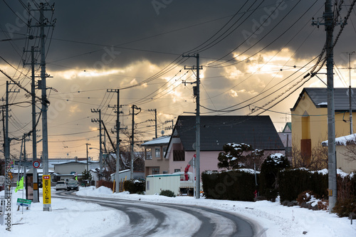北海道伊達市・冬の風景