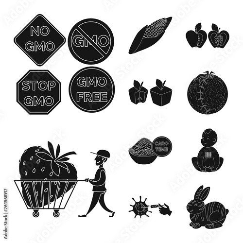 Vector illustration of quality and laboratory symbol. Set of quality and genetically stock vector illustration.