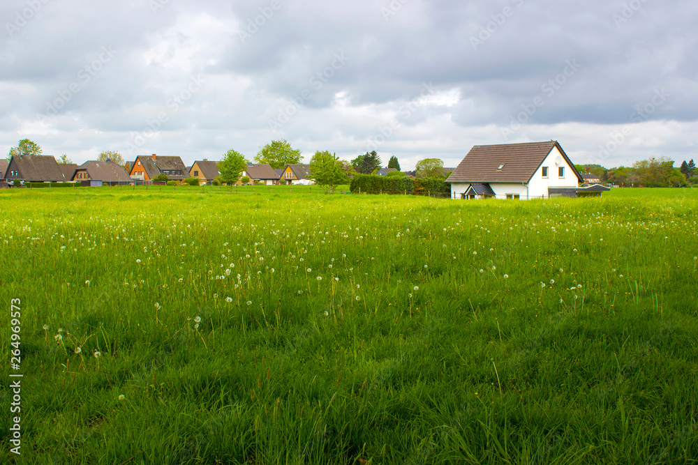 Obraz premium German countryside landscape, Lower Rhine Region