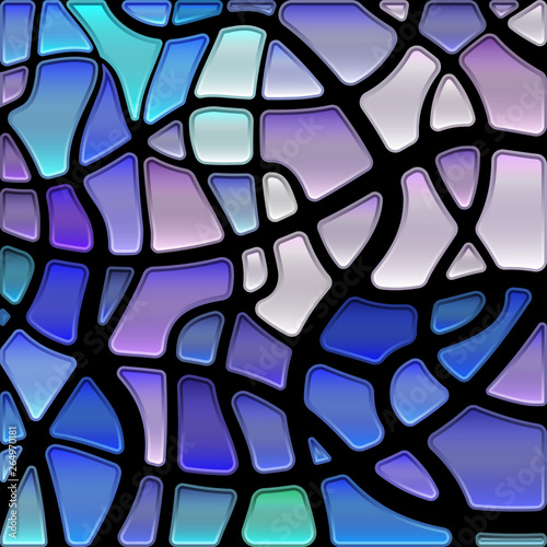 abstract vector stained-glass mosaic background