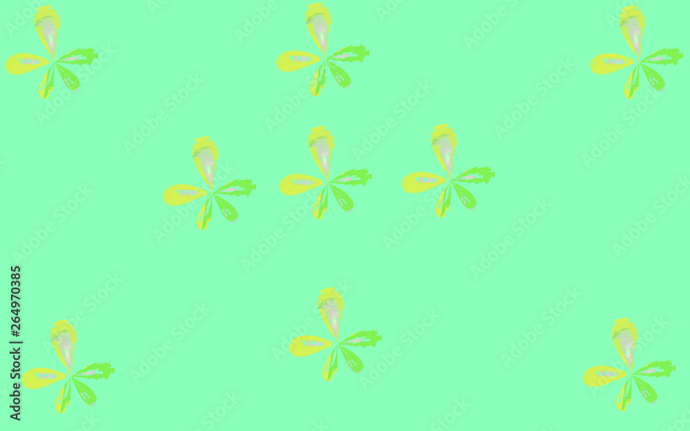 Bright and blur green wallpaper pattern with flowers. Elegant and chick background. Bright and blur green wallpaper pattern with flowers. Elegant and chick background.