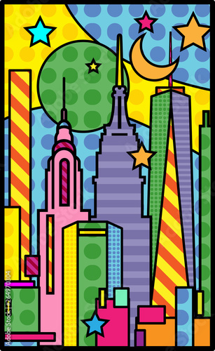 New York City Painting skyline