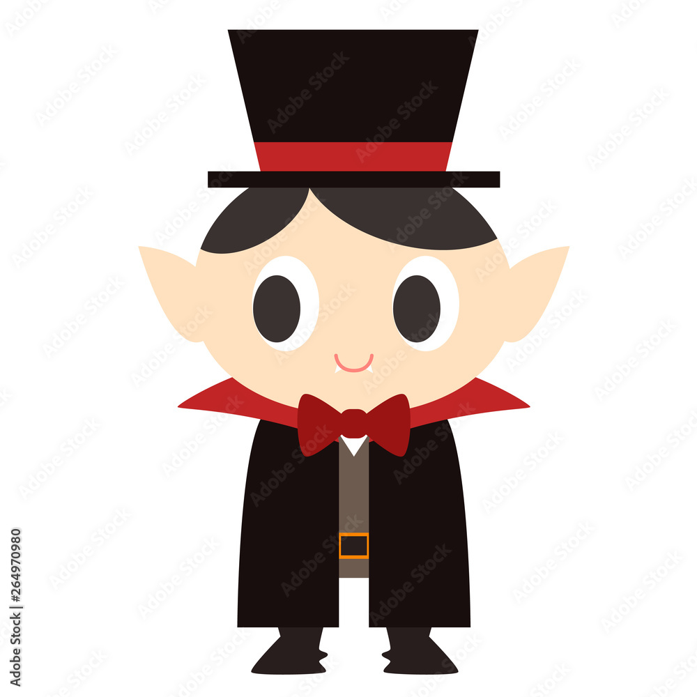 ハロウィン仮装のイラスト バンパイア ヴァンパイア Stock Vector Adobe Stock