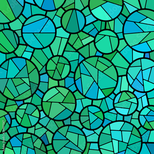 abstract vector stained-glass mosaic background