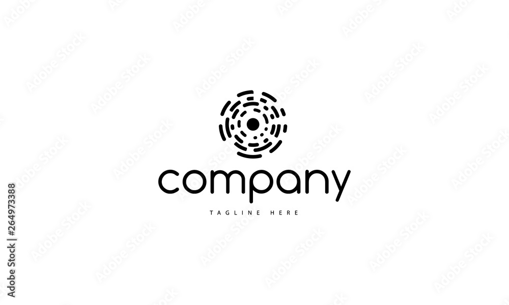Data Digital Abstract black vector logo design Data Digital Abstract black vector logo design