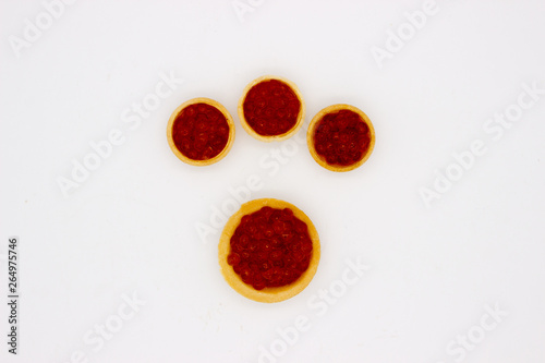 Luxury Red Caviar Background. Food photo concept.