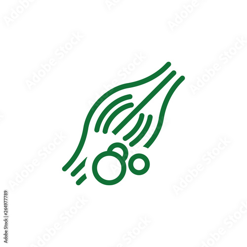 Vitamin, muscle green icon. Element of vitamin icon. Thin line icon for website design and development, app development. Premium icon
