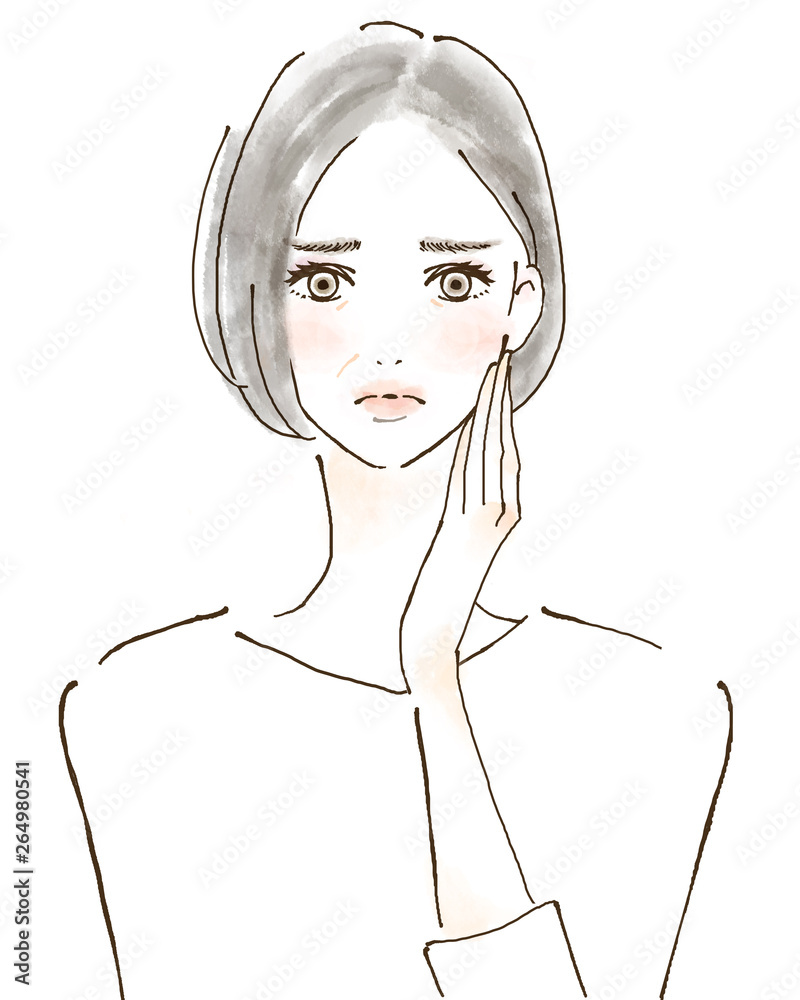 悩む女性 シニア 心配と不安 ネガティブ
