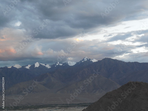 Snow capped Ladakh landscape
