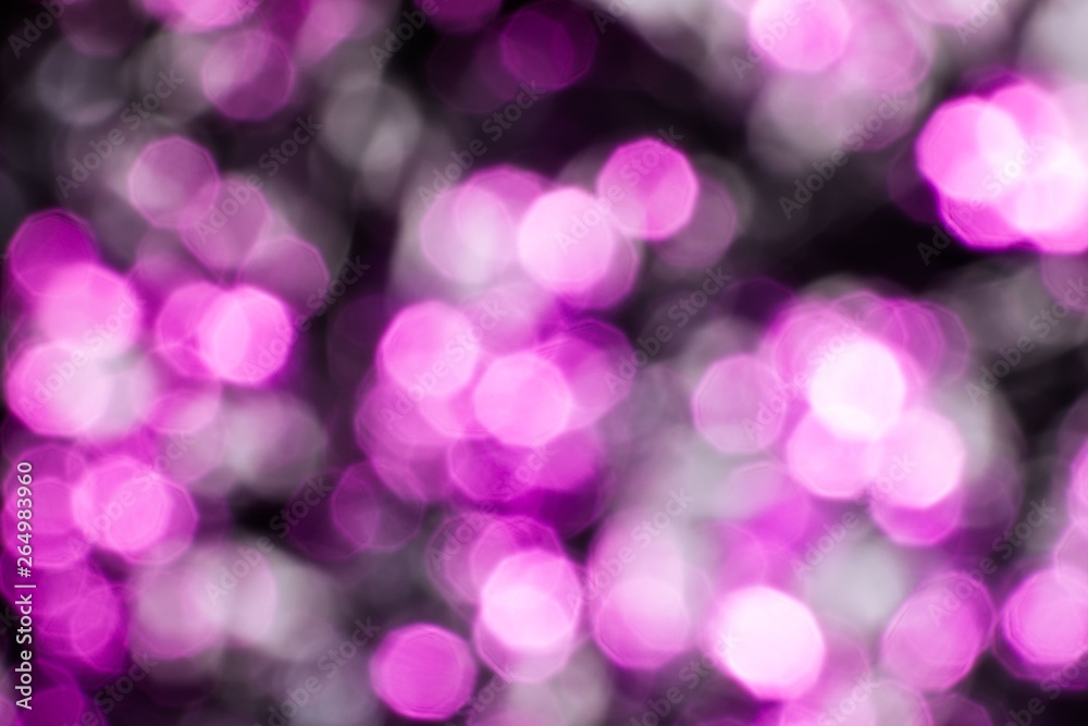 Abstract blur bokeh light purple and white color background