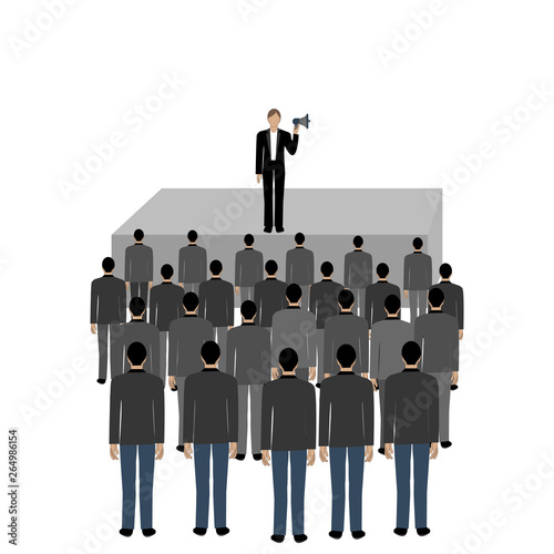 Political crowd meeting