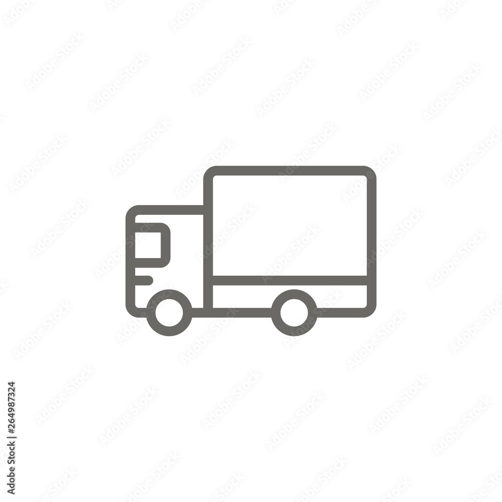 Delivery, shipping, truck vector icon . Simple element illustration from UI concept. Delivery, shipping, truck vector icon . Cargo Icon Vector Illustration.