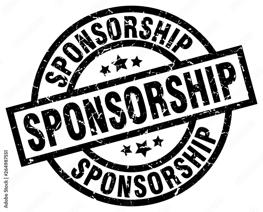 sponsorship round grunge black stamp sponsorship round grunge black stamp