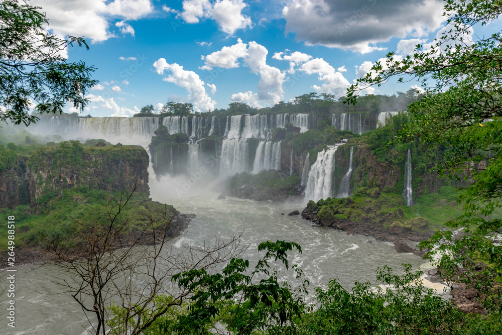 Iguazu Falls at the border of Argentina and Brazil Iguazu Falls at the border of Argentina and Brazil