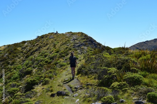 Girl hiking