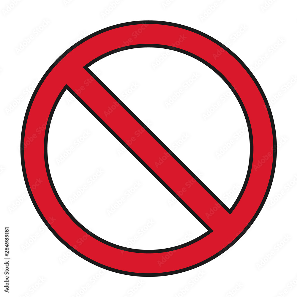Flat Stop Icon isolated on white background. Modern vector illustration Flat Stop Icon isolated on white background. Modern vector illustration