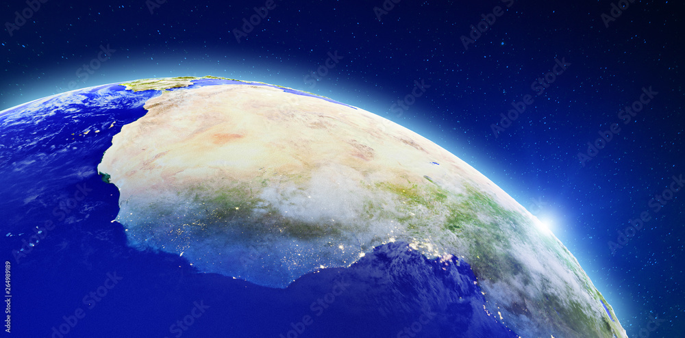 Obraz premium Africa from space