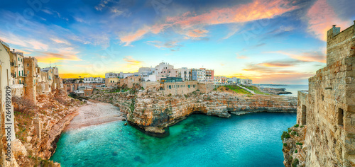 Fototapeta Naklejka Na Ścianę i Meble -  Sunset at Cala Paura gulf