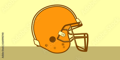 Vector Football Helmet